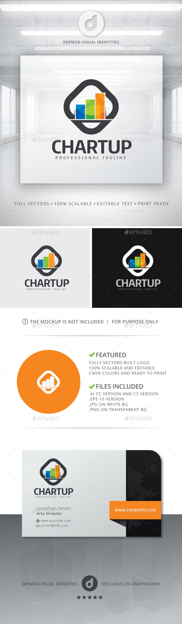GraphicRiver Chart Up Logo 11061829 GraphicRiver Chart Up Logo 11061829