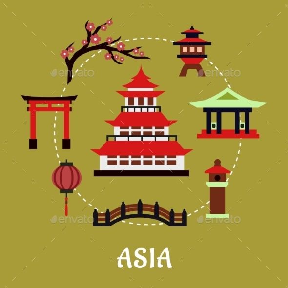 GraphicRiver Japan Architectural and Cultural Symbols 11062185 GraphicRiver Japan Architectural and Cultural Symbols 11062185