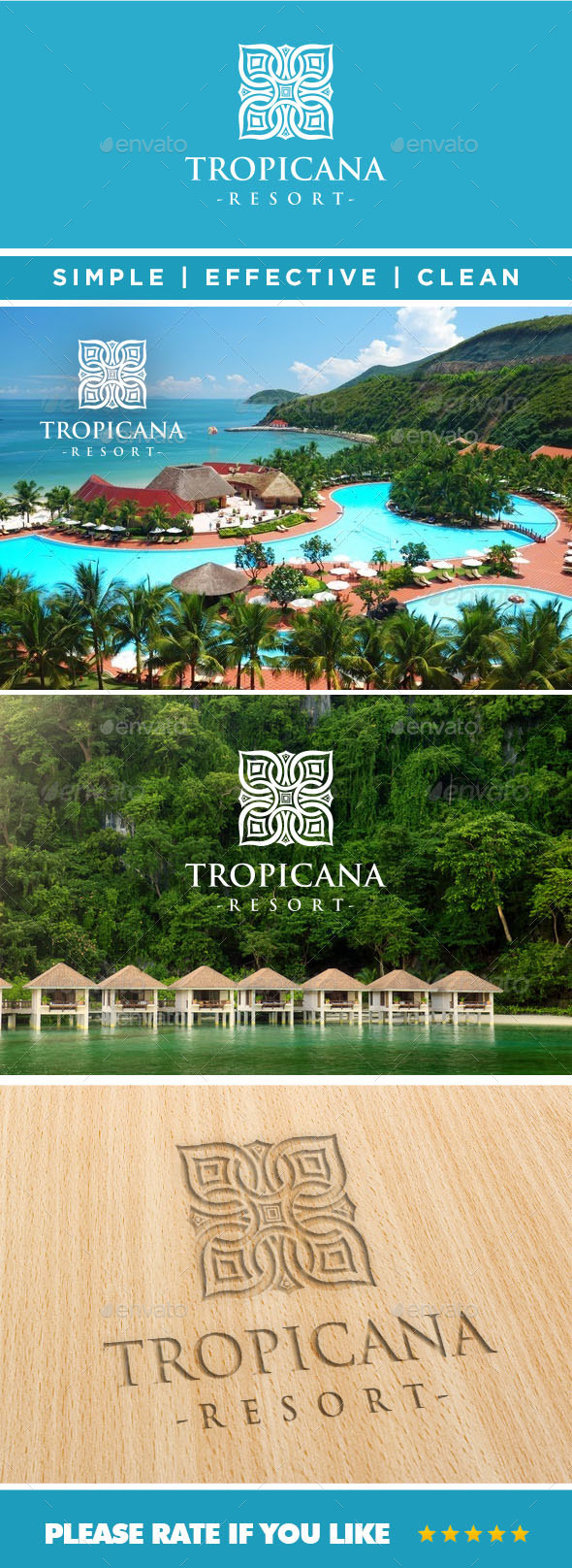 GraphicRiver Tropicana Resort Logo 11045371 GraphicRiver Tropicana Resort Logo 11045371
