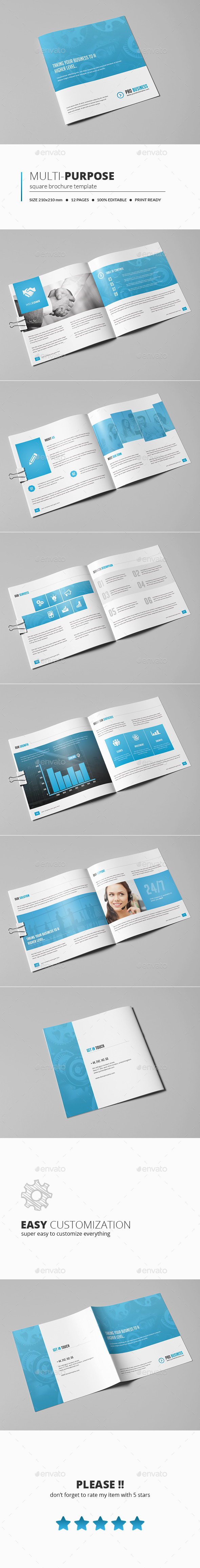 GraphicRiver Multipurpose Square Brochure 11064160 GraphicRiver Multipurpose Square Brochure 11064160