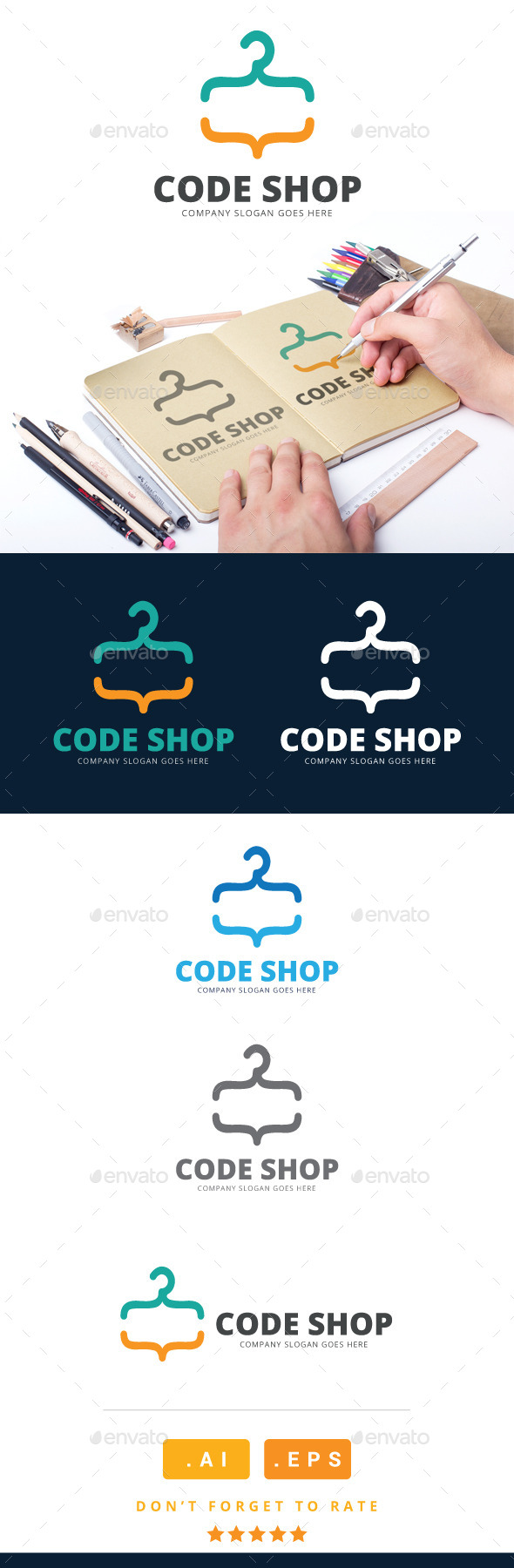GraphicRiver Code Shop Logo 11064345 GraphicRiver Code Shop Logo 11064345