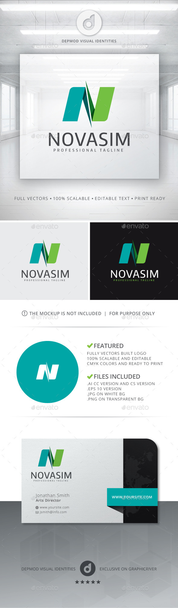 GraphicRiver Novasim Logo 11064701 GraphicRiver Novasim Logo 11064701