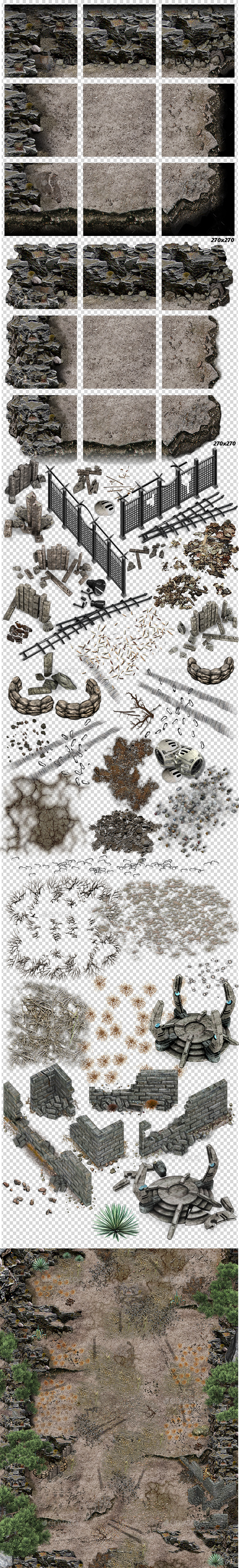 GraphicRiver Dust Tiles and Decals 11064854 GraphicRiver Dust Tiles and Decals 11064854