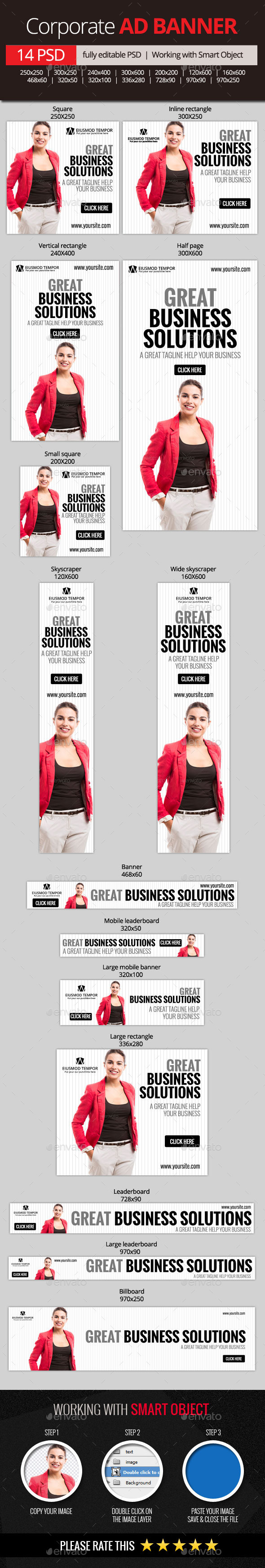 Corporate and Business Web Banners (Banners & Ads)