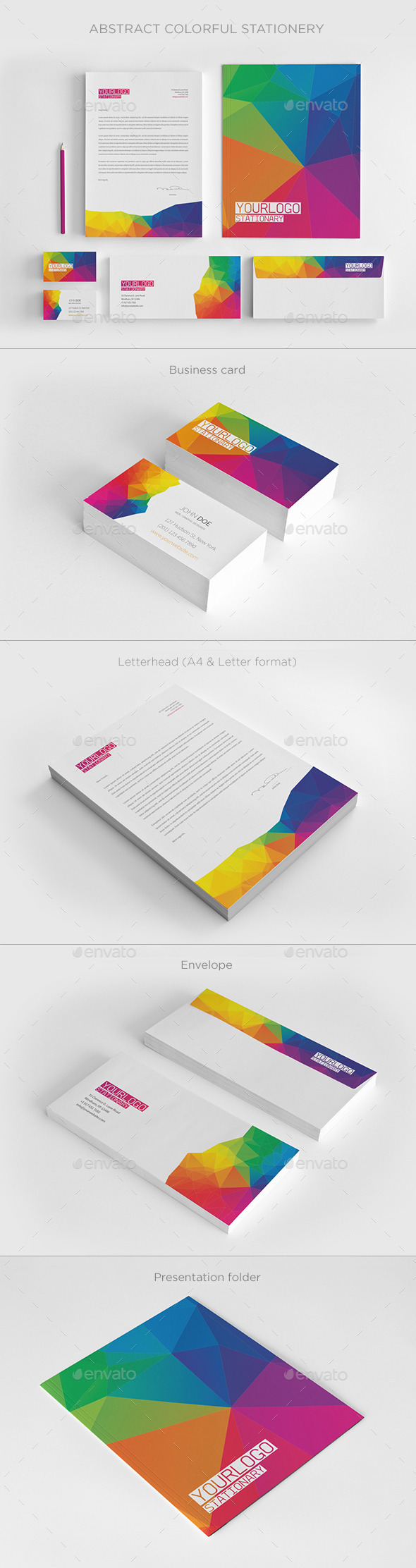 Abstract Colorful Stationery (Stationery)