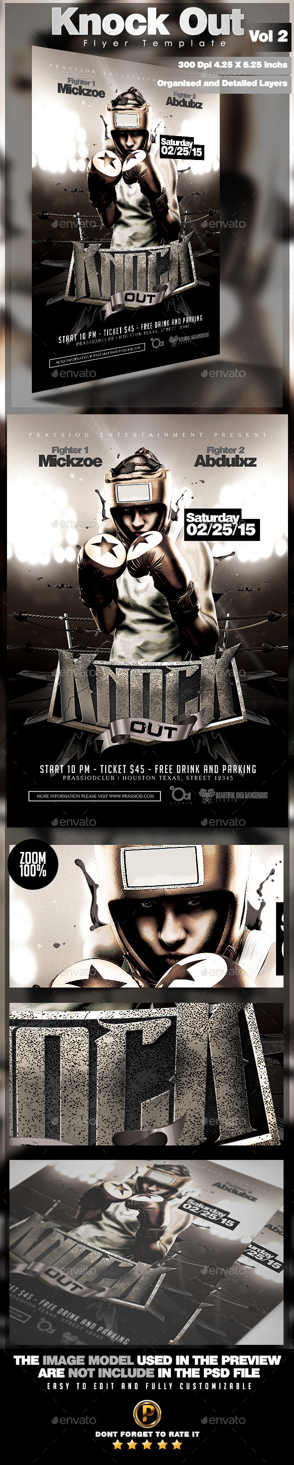 Knock Out Flyer Template Vol 2 (Sports)