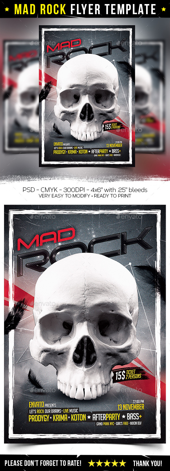 Mad Rock Flyer (Clubs & Parties)