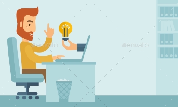 GraphicRiver Businessman Working 11069508 GraphicRiver Businessman Working 11069508