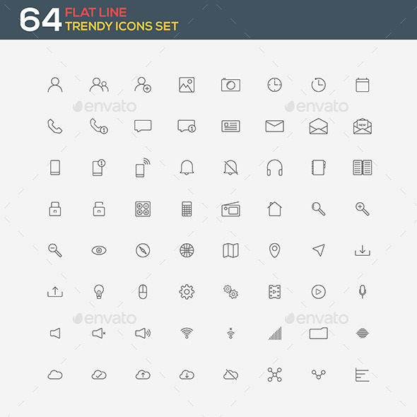 Universal Modern Thin Line Icons (Web)