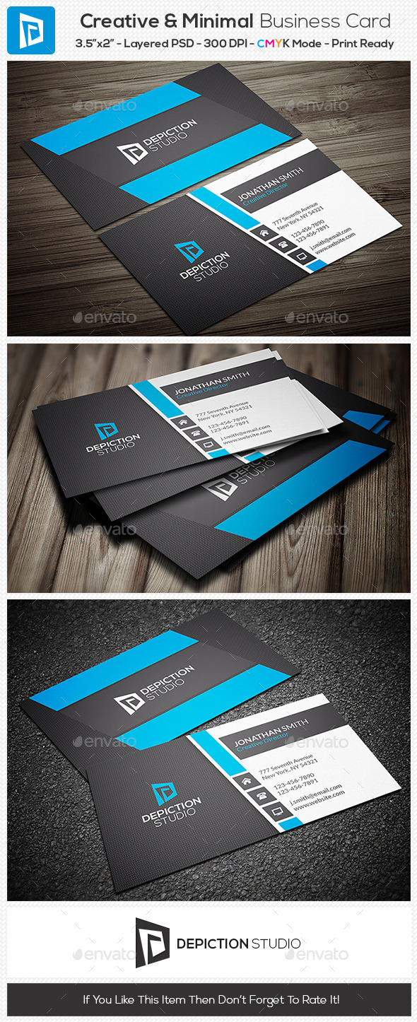GraphicRiver Creative & Minimal Business Card 11070726 GraphicRiver Creative & Minimal Business Card 11070726