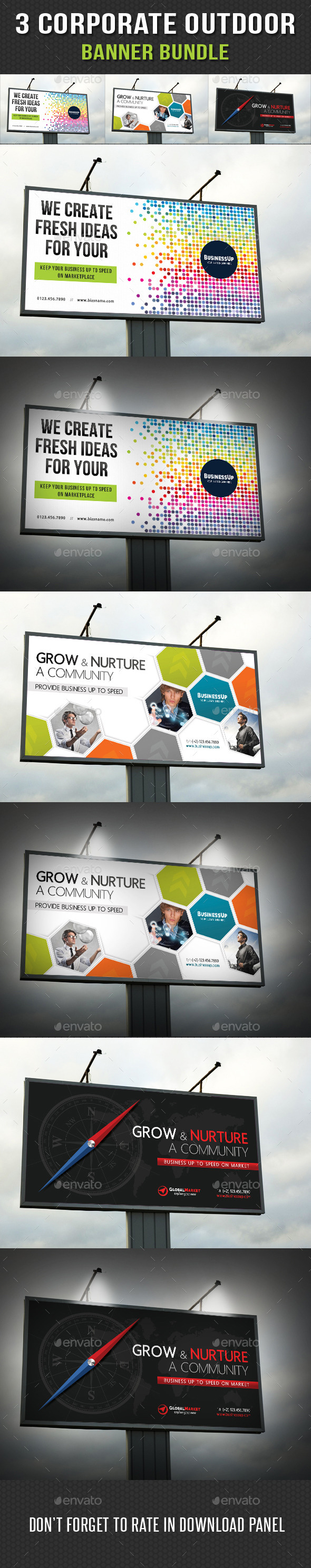 GraphicRiver 3 in 1 Corporate Outdoor Banner Bundle 11 11072280 GraphicRiver 3 in 1 Corporate Outdoor Banner Bundle 11 11072280