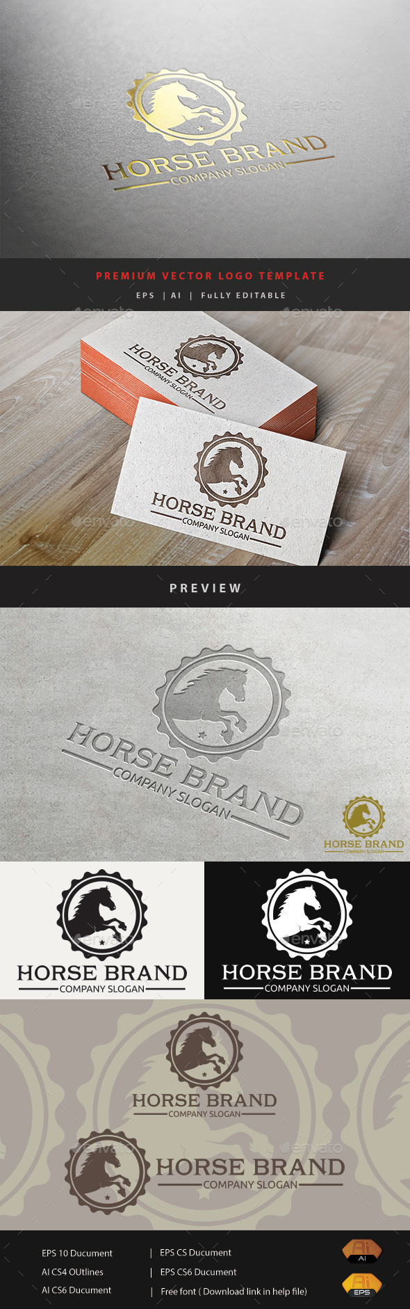 GraphicRiver Horse Brand V.2 11072425 GraphicRiver Horse Brand V.2 11072425