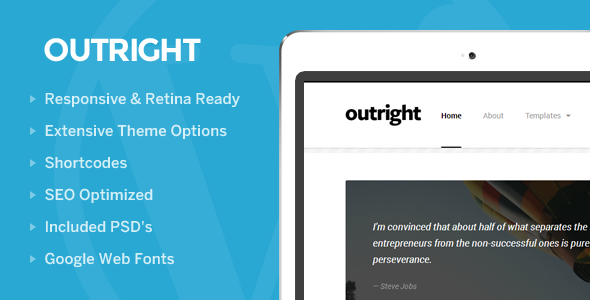 Outright: WordPress Responsive Blog Theme