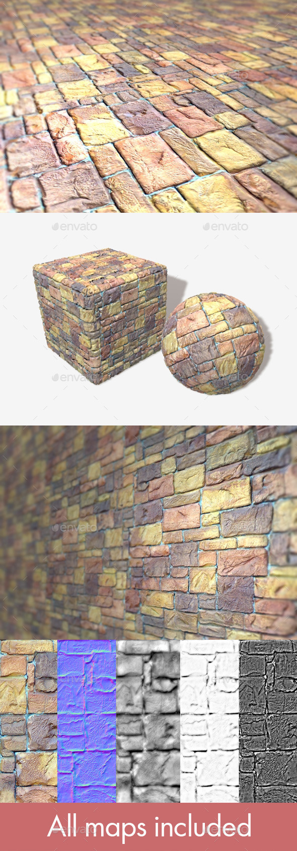3DOcean Painted Random Bricks Seamless Texture 11077211 3DOcean Painted Random Bricks Seamless Texture 11077211