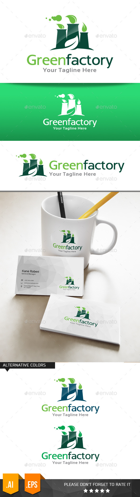 GraphicRiver Green Factory Logo Template 11078066 GraphicRiver Green Factory Logo Template 11078066