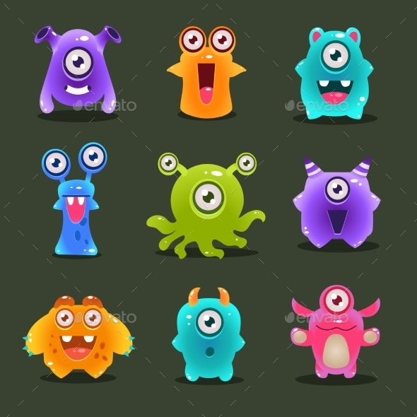 GraphicRiver Monsters Illustration 11079594 GraphicRiver Monsters Illustration 11079594