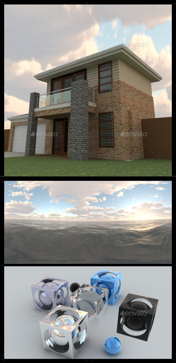 Cloudy Ocean Day - HDRI - 3DOcean Item for Sale