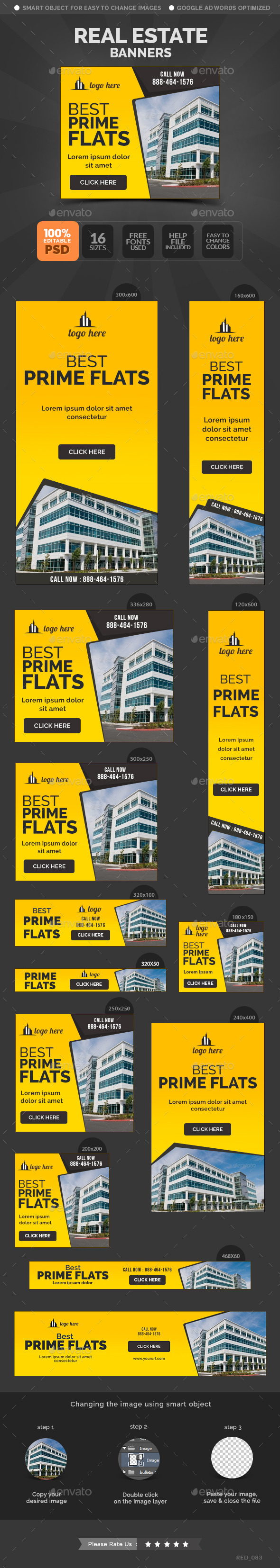 Real Estate Banners (Banners & Ads)