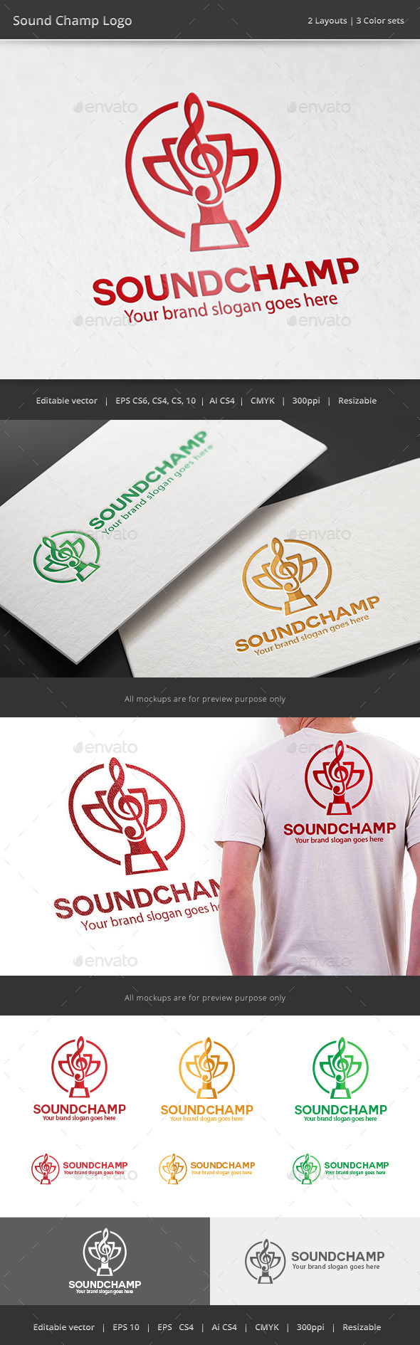 GraphicRiver Sound Champ Music Logo 11081522 GraphicRiver Sound Champ Music Logo 11081522