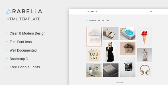 ThemeForest Arabella Portfolio HTML Template 11084576 ThemeForest Arabella Portfolio HTML Template 11084576
