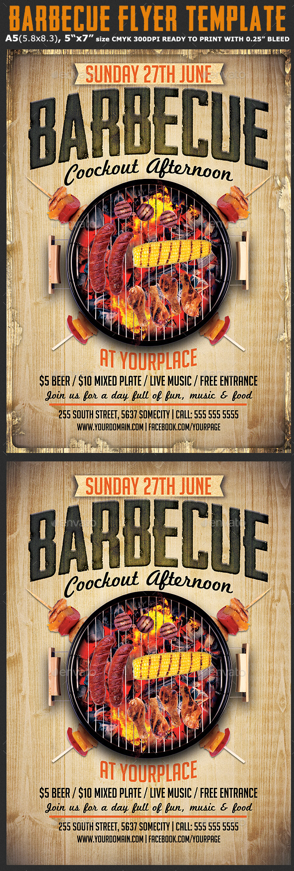 Bbq Flyers | Zazzle Church bbq flyer template