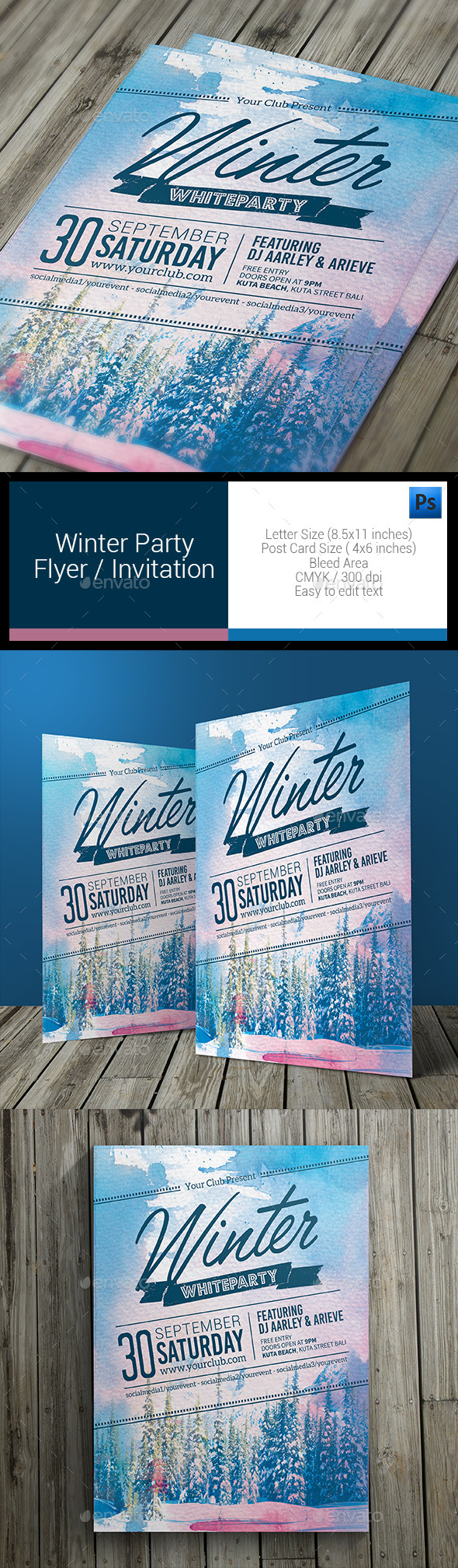 GraphicRiver Winter Party Flyer 11085748 GraphicRiver Winter Party Flyer 11085748