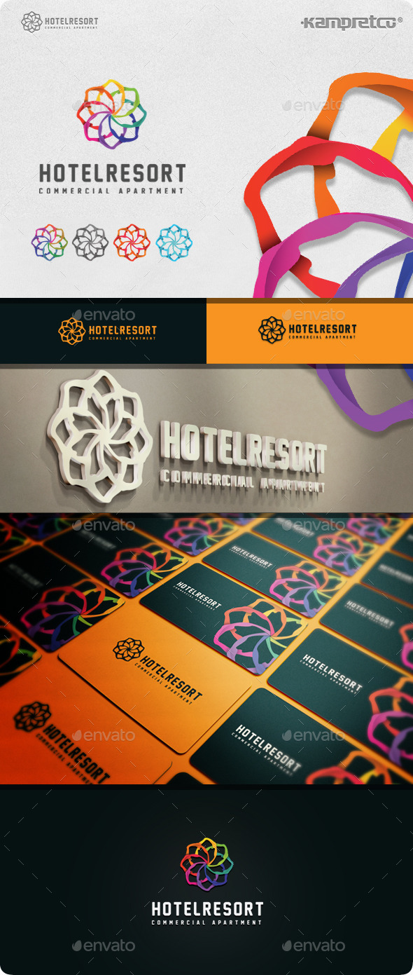 GraphicRiver Resort Hotel Logo 11045594 GraphicRiver Resort Hotel Logo 11045594
