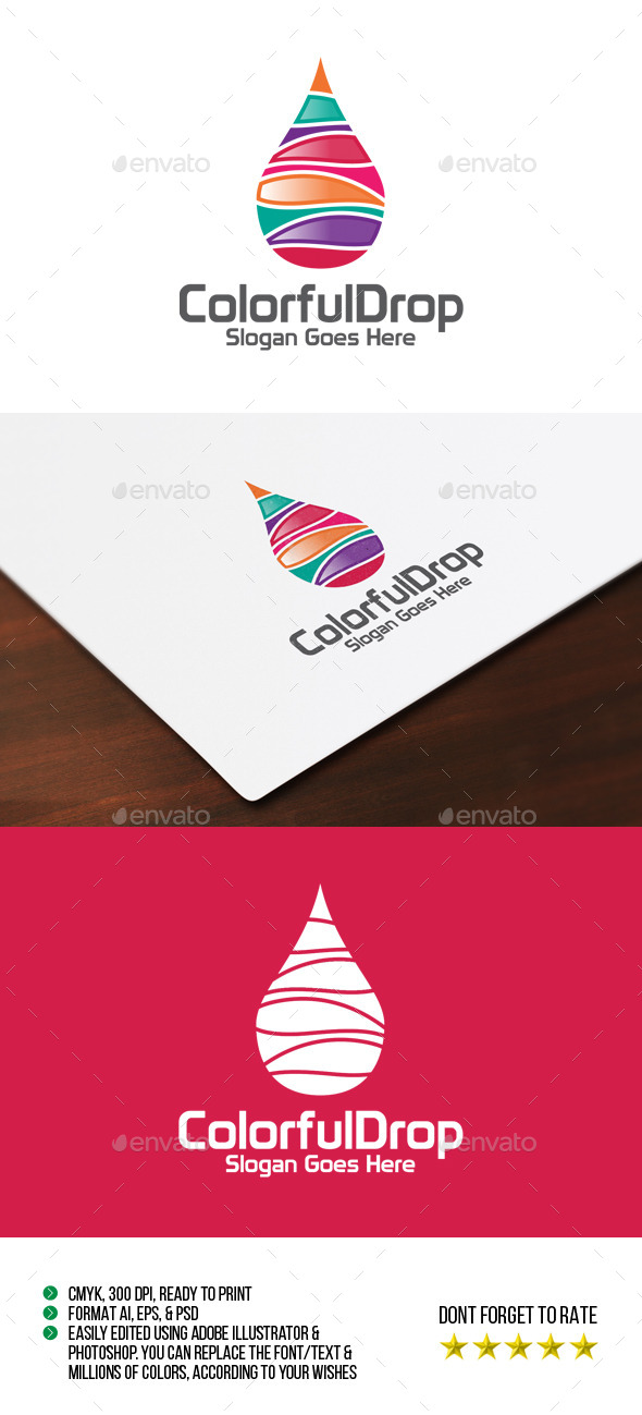 Colorful Drop Logo