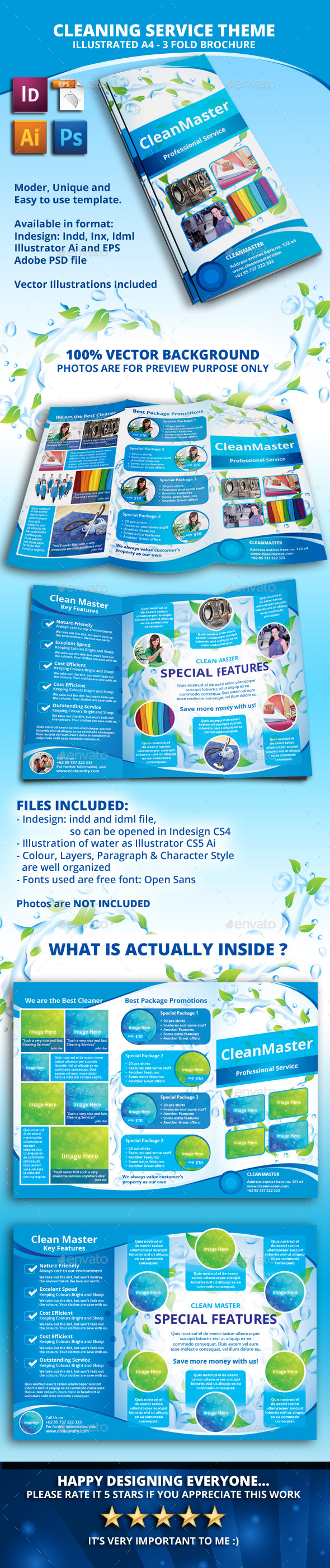 GraphicRiver Eco Cleaning Service A4 Tri fold Brochure 11086320 GraphicRiver Eco Cleaning Service A4 Tri fold Brochure 11086320