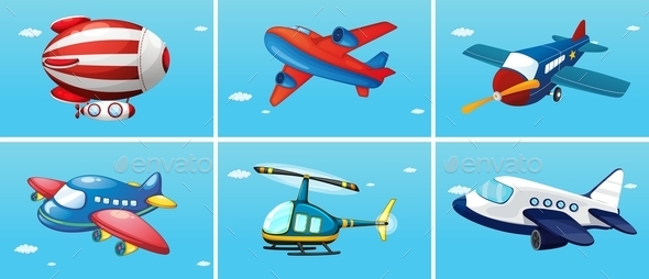 GraphicRiver Aircrafts 11086475 GraphicRiver Aircrafts 11086475