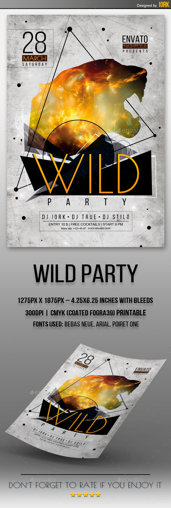GraphicRiver Wild Party Flyer 11086810 GraphicRiver Wild Party Flyer 11086810