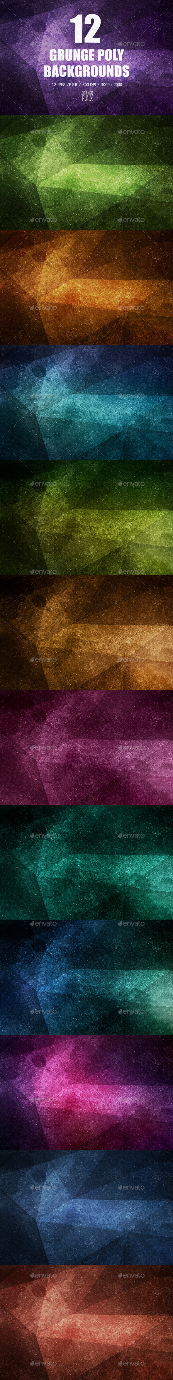GraphicRiver 12 Grunge Poly Backgrounds 11086853 GraphicRiver 12 Grunge Poly Backgrounds 11086853