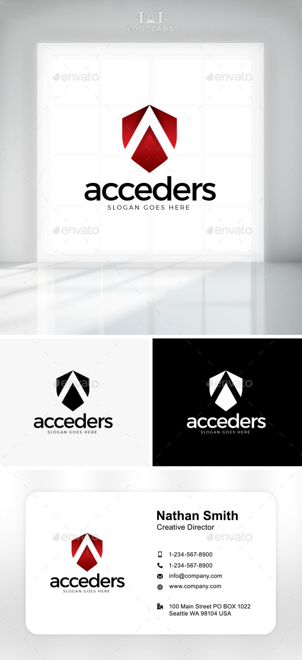 GraphicRiver Acceder Letter A Logo 11086913 GraphicRiver Acceder Letter A Logo 11086913