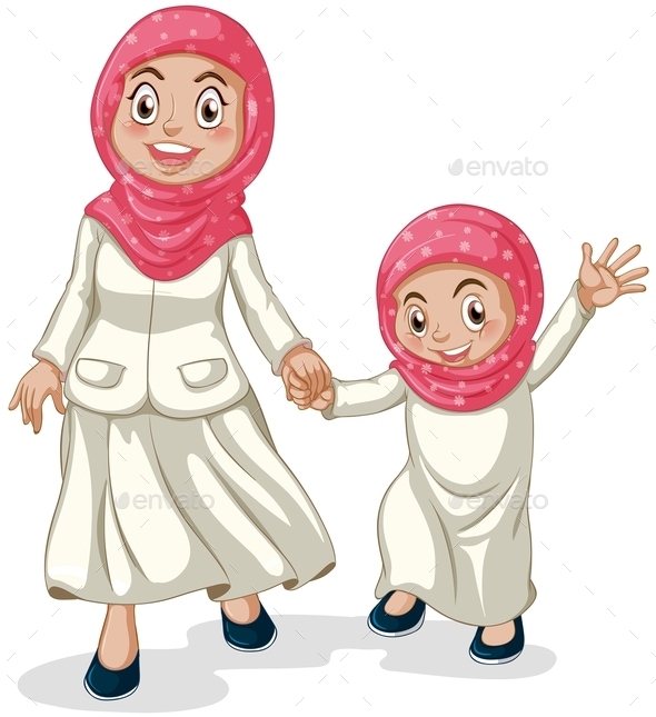 GraphicRiver Muslim Family 11087130 GraphicRiver Muslim Family 11087130