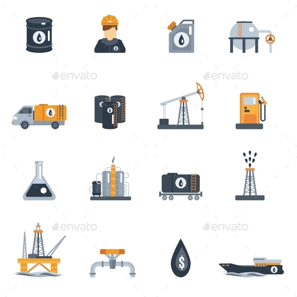 Oil Industry Flat Icon (Miscellaneous)