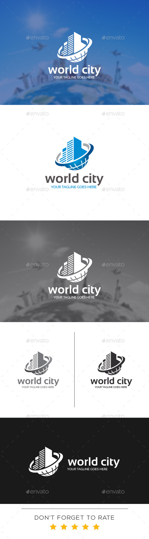 GraphicRiver World City Logo Template 10998276 GraphicRiver World City Logo Template 10998276