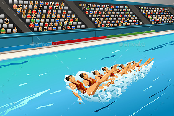 GraphicRiver Synchronized Swimming Competition 11087877 GraphicRiver Synchronized Swimming Competition 11087877