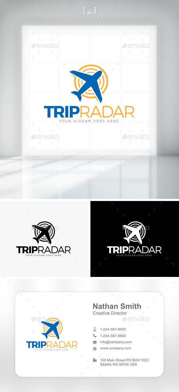 GraphicRiver Trip Radar Logo 11087993 GraphicRiver Trip Radar Logo 11087993