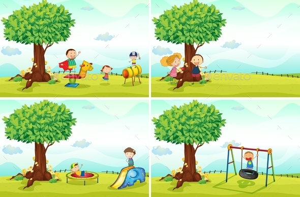 GraphicRiver Children and Park 11088450 GraphicRiver Children and Park 11088450