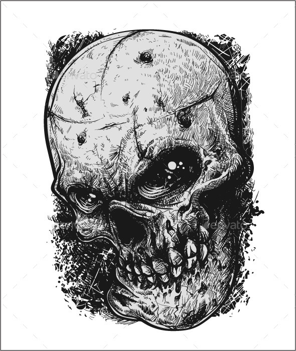 GraphicRiver Sketchy Skull 11088563 GraphicRiver Sketchy Skull 11088563