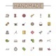 Vector Colored Handmade Line Icons