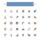 Vector Colored Management Line Icons