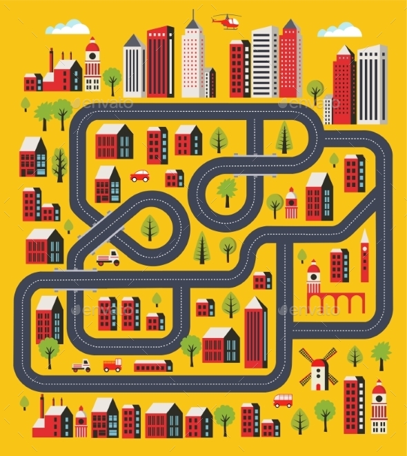 GraphicRiver Roads and Transport 11090103 GraphicRiver Roads and Transport 11090103
