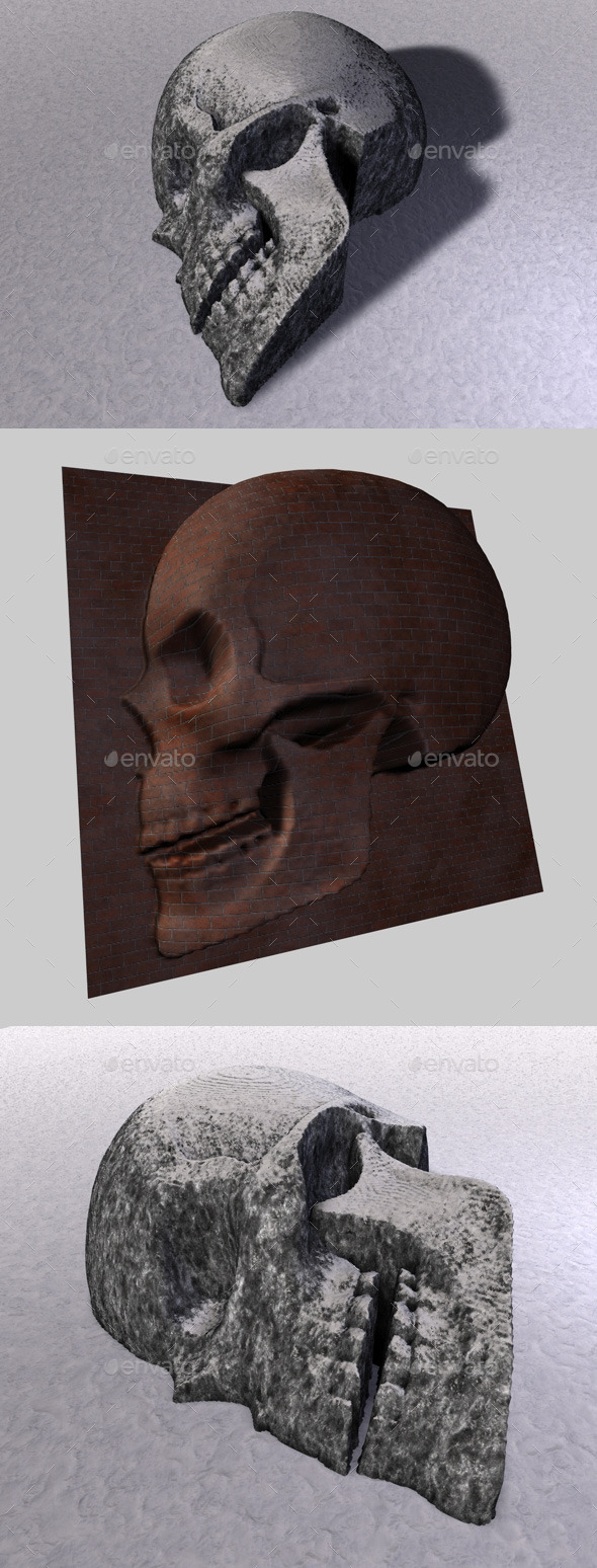 3DOcean Skull Depth Map 3 11090145 3DOcean Skull Depth Map 3 11090145