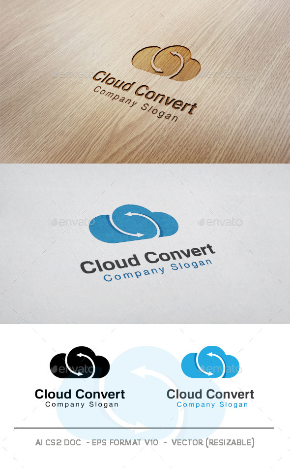 GraphicRiver Cloud Convert Logo 11090284 GraphicRiver Cloud Convert Logo 11090284