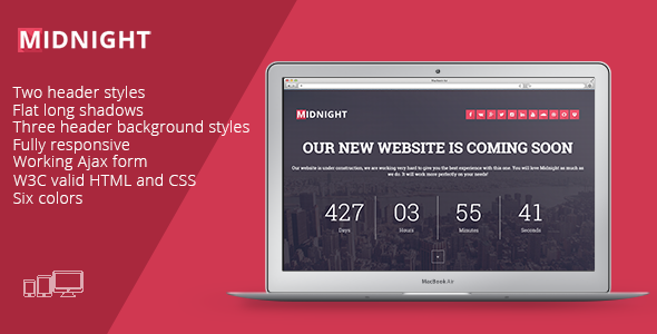 ThemeForest Midnight-Coming Soon Page 11017501 ThemeForest Midnight-Coming Soon Page 11017501