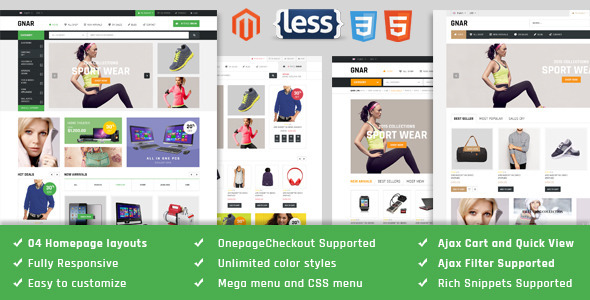 Gnar - Responsive Magento Theme