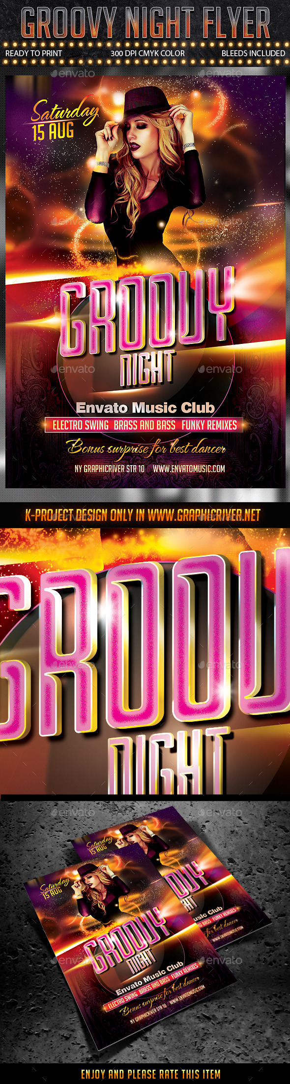 GraphicRiver Groovy Night Flyer 11093038 GraphicRiver Groovy Night Flyer 11093038