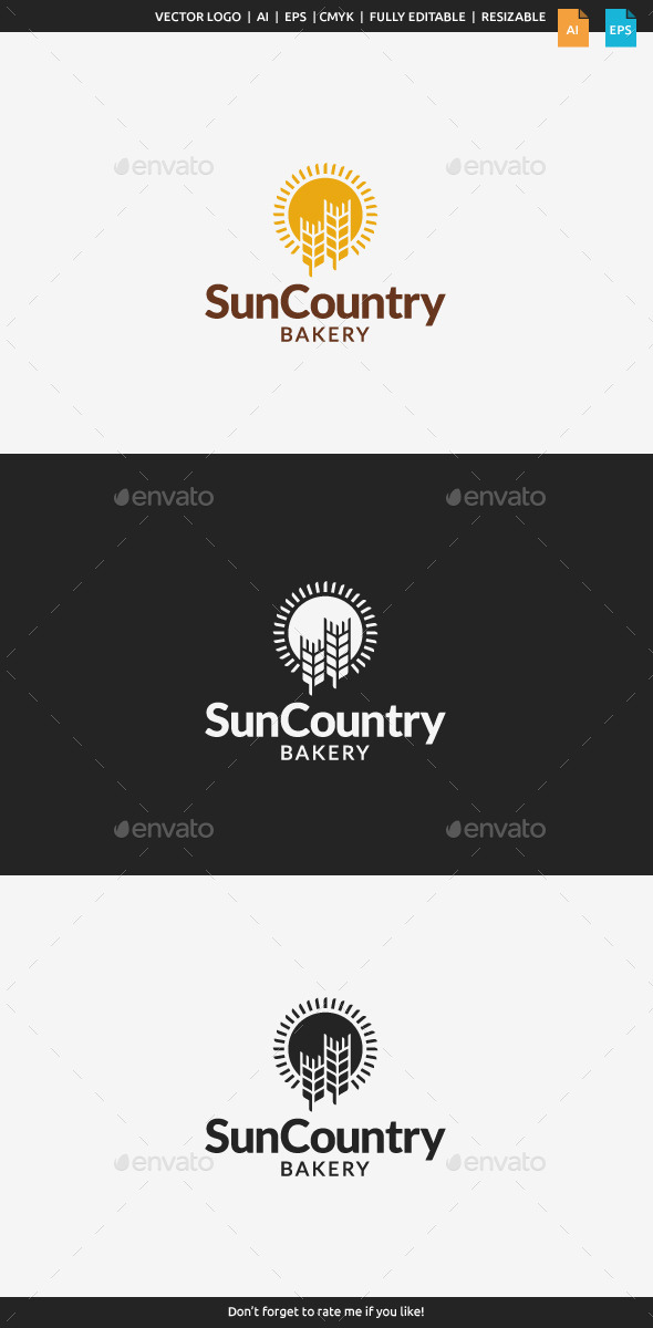 GraphicRiver Sun Country Bakery Logo 11093047 GraphicRiver Sun Country Bakery Logo 11093047
