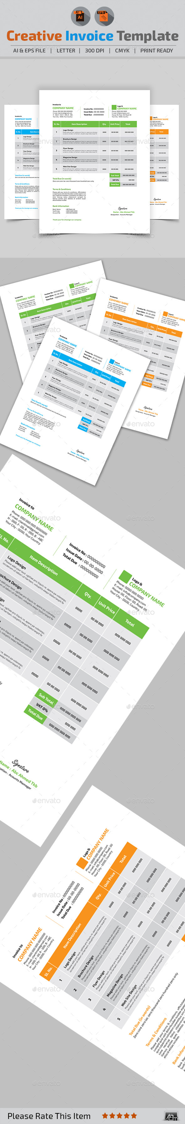 Creative Invoice Template (Proposals & Invoices)